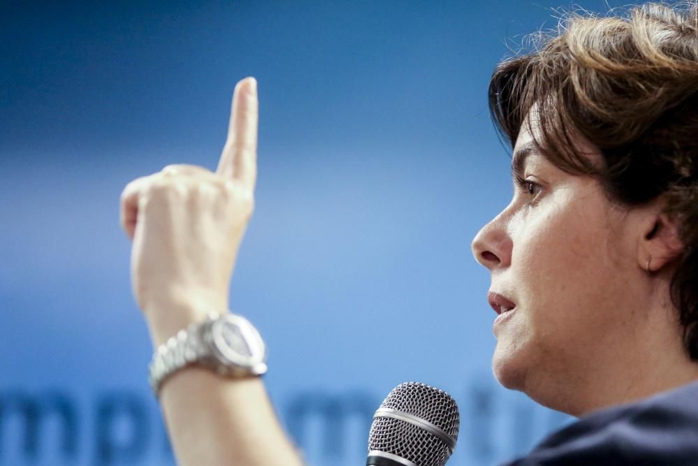 Acto de Soraya Sáenz de Santamaría en Oviedo.