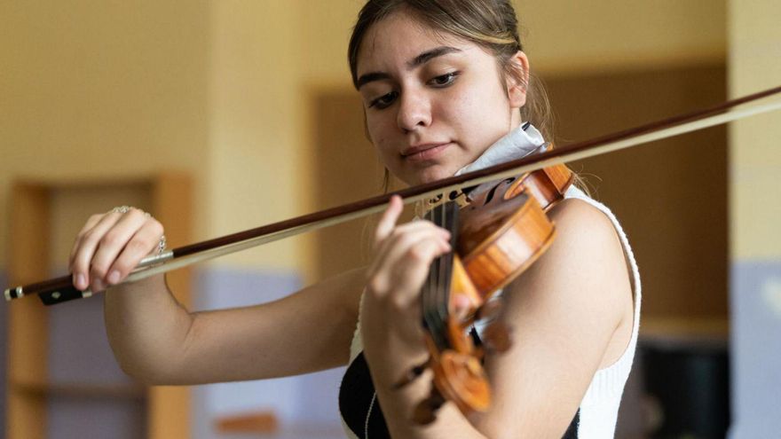 Sofía Rodríguez, durante un ensayo. | JUAN VEGA