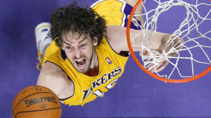 El ala-pívot  de los Lakers Pau Gasol.