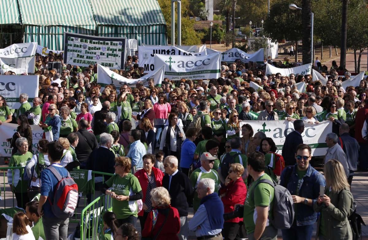 Las imágenes de la marcha contra el cáncer