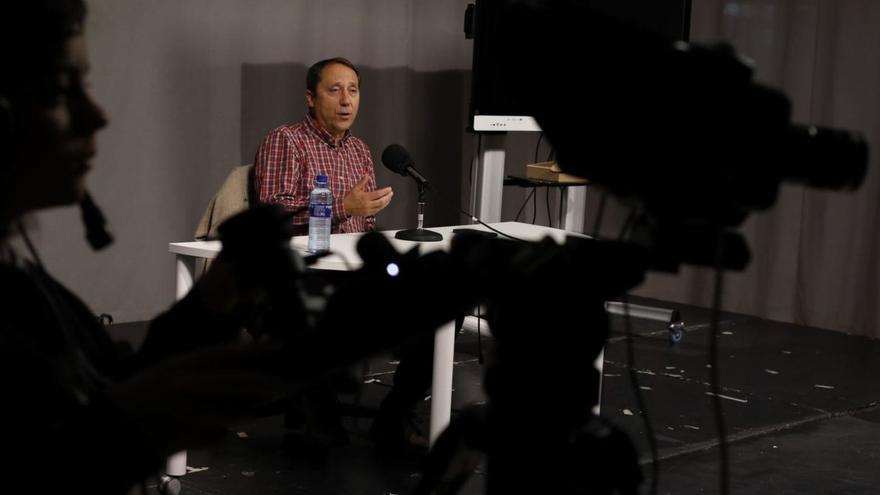 Alfonso Bauluz, durante su ponencia en La Vaguada. | Ana Burrieza