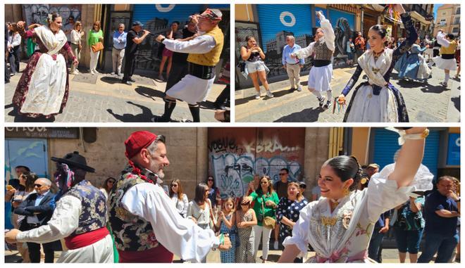 Carmen Martín y la corte reaparecen en la "dansà" solidaria de Doctor Collado