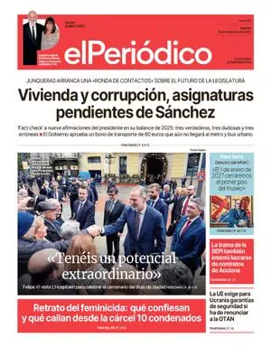 La portada de EL PERIÓDICO del 16 de diciembre de 2025