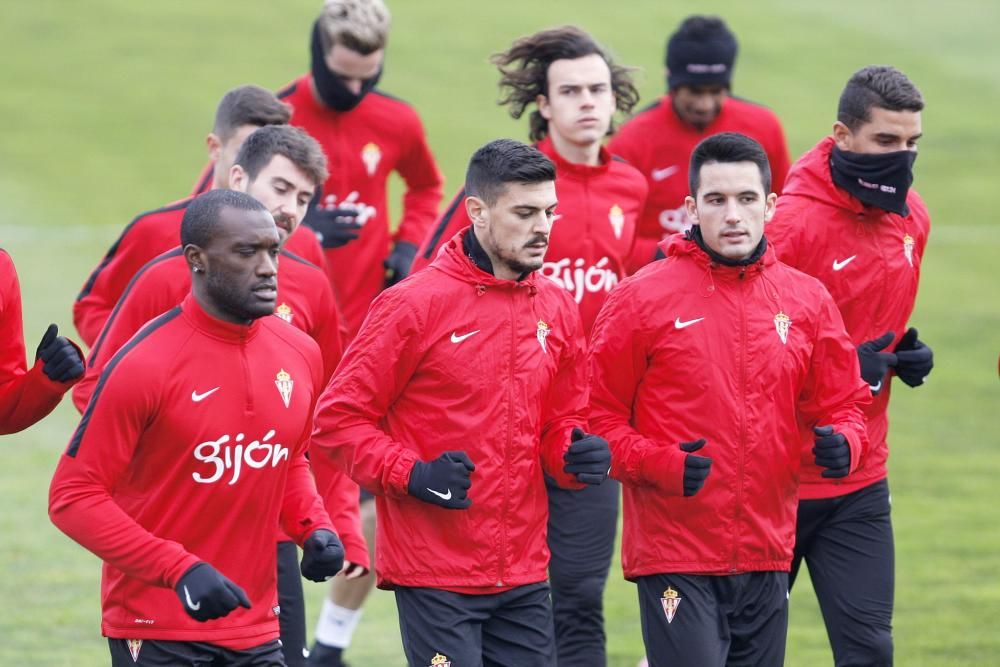 Entrenamiento del Sporting de Gijón