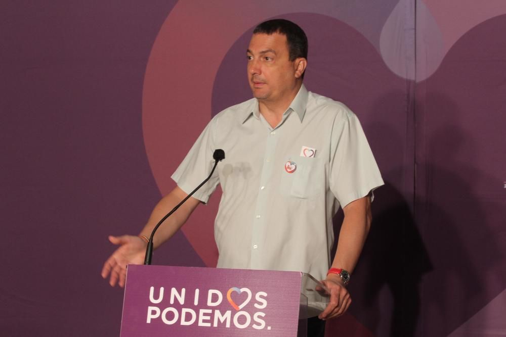 Noche electoral en podemos