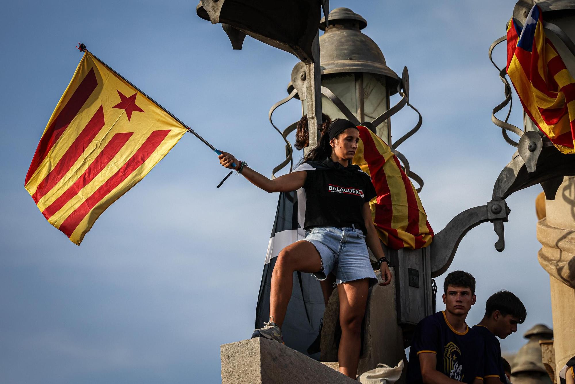 La manifestació de l'ANC per la Diada a Barcelona