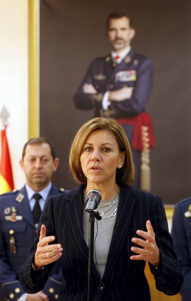 Visita de Cospedal a la Base Aérea de Zaragoza