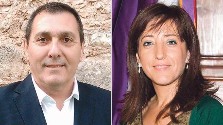 Jeroni Salom, alcalde del PP, y Pepa ramis, portavoz del PSOE.