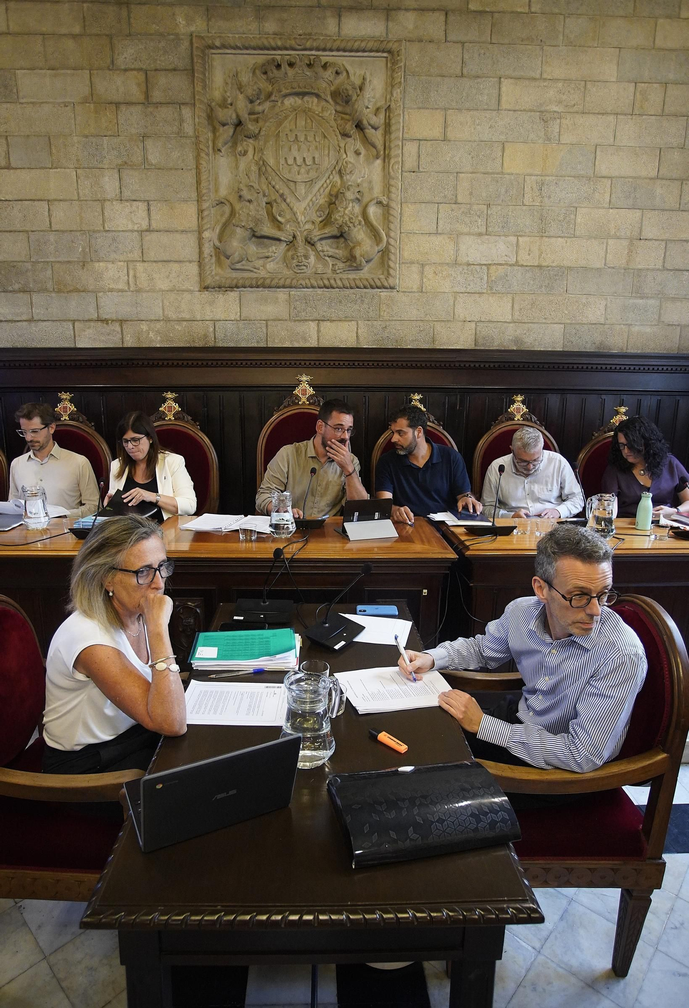 Les fotos del ple de Girona on s'ha aprovat la modificació del contracte de neteja