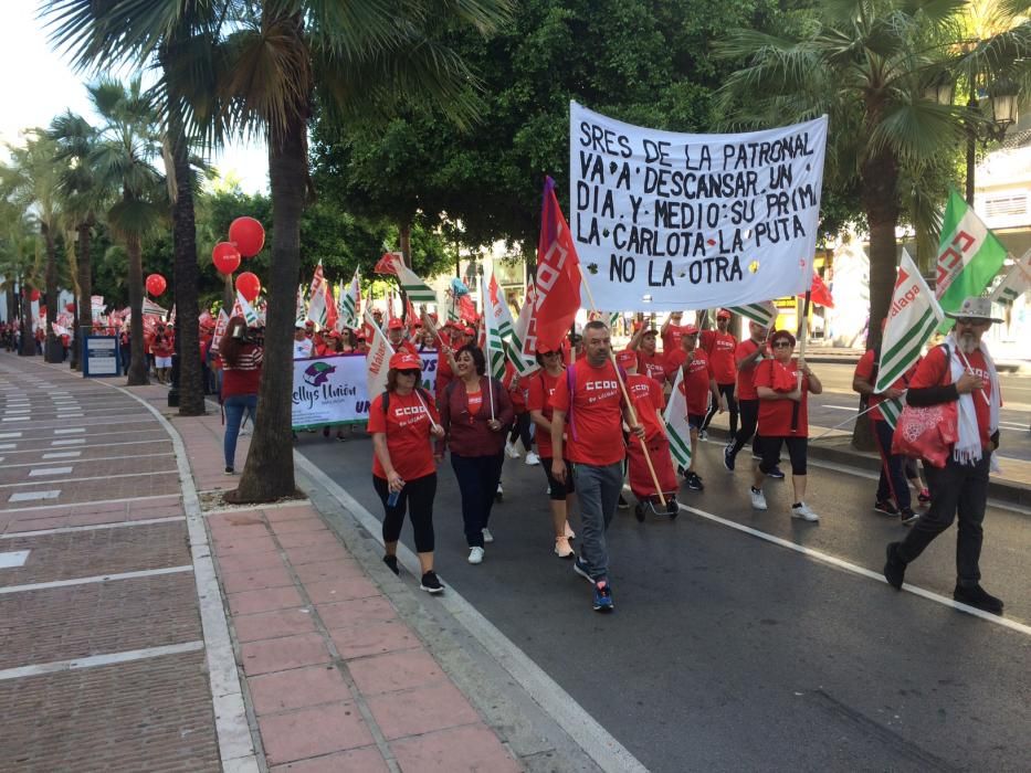 Marcha de por el convenio de hostelería de Málaga