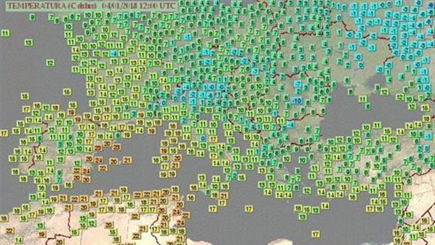 Castellón registra la temperatura más alta de Europa