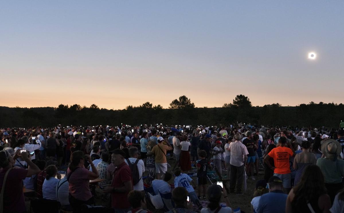 El eclipse desde la comarca del Deza, en imágenes El eclipse desde la comarca del Deza, en imágenes