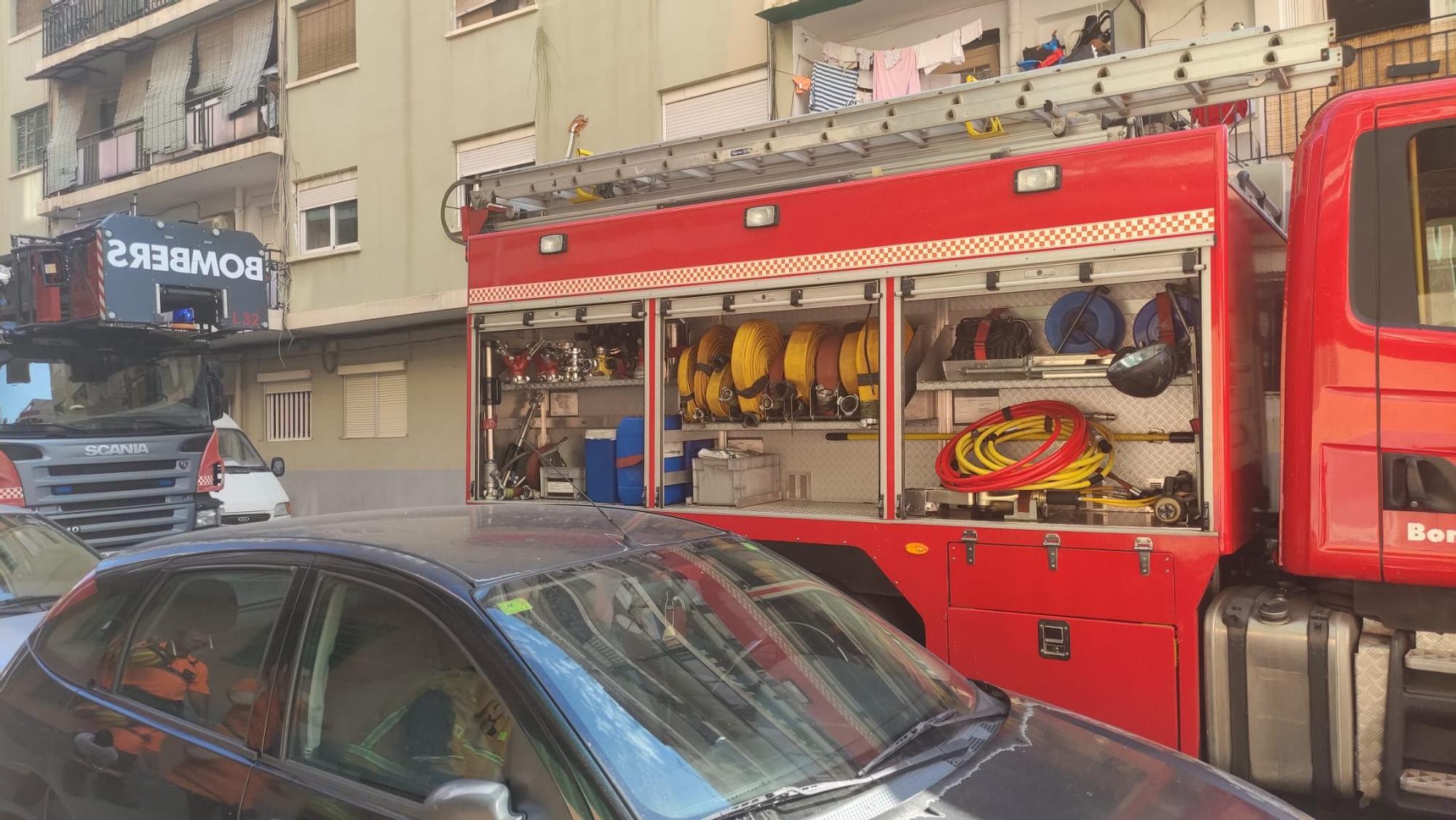 Alarma en Son Gotleu por un incendio en un edificio