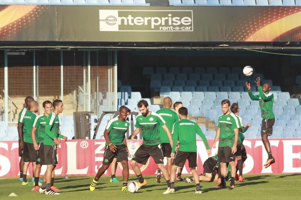 Así fue el entrenamiento del Panathinaikos en Vigo