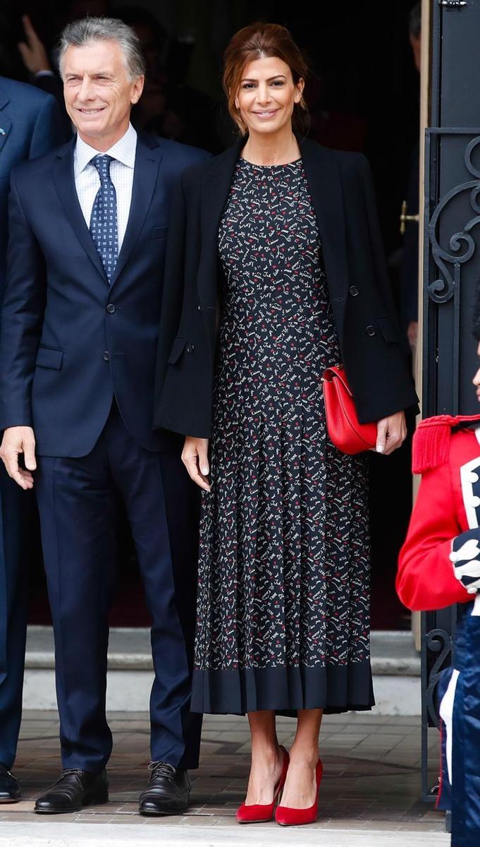 Juliana Awada con el vestido del amor