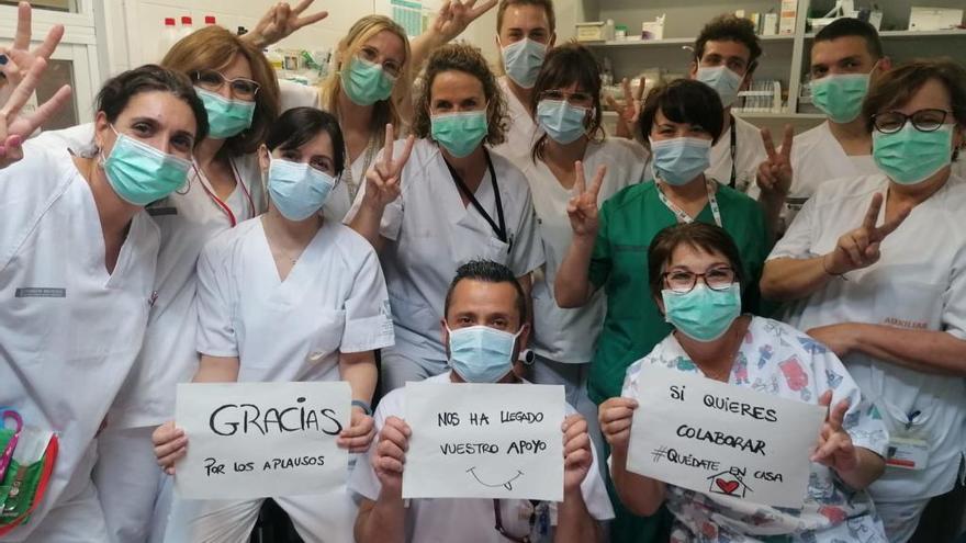 El Hospital General de Alicante muestra su agradecimiento por los aplausos