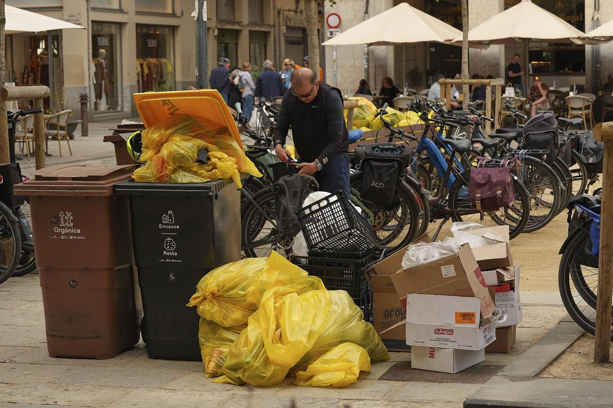 Les imatges dels efectes de la vaga d'escombriaires a la ciutat de Girona