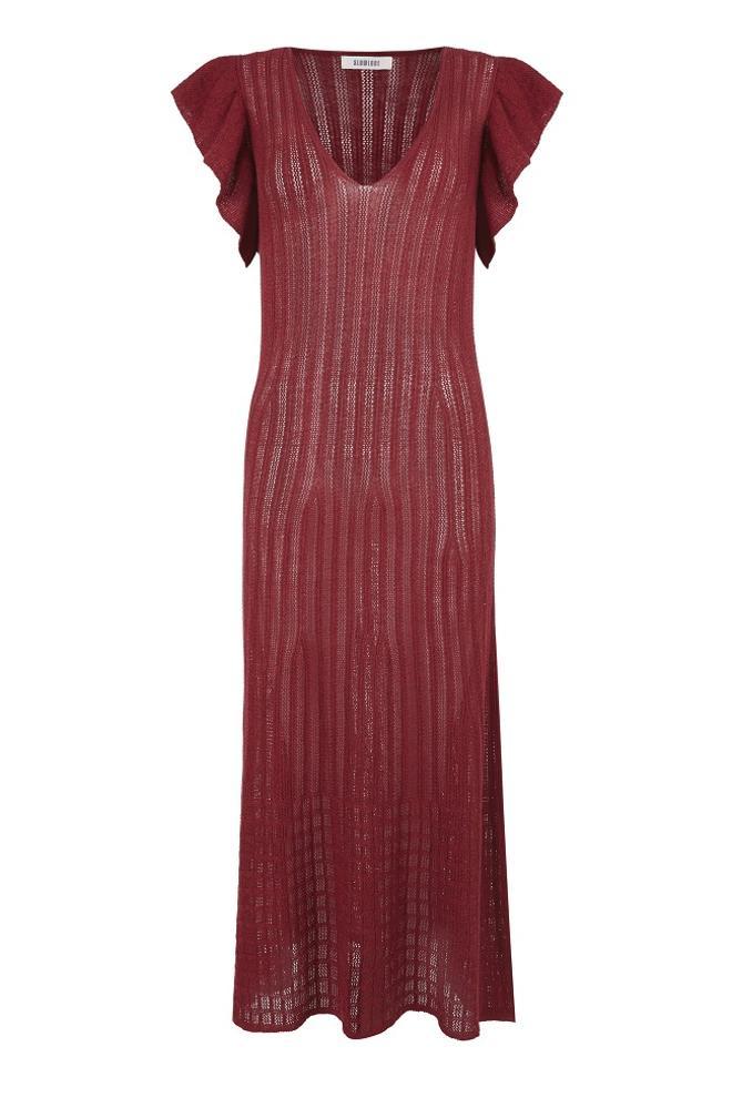 Vestido con manga volante