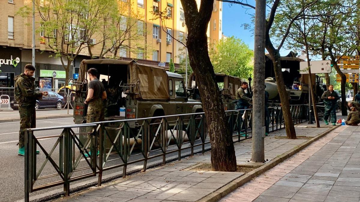 Nuevo desembarco del Ejército en Cáceres para desinfectar