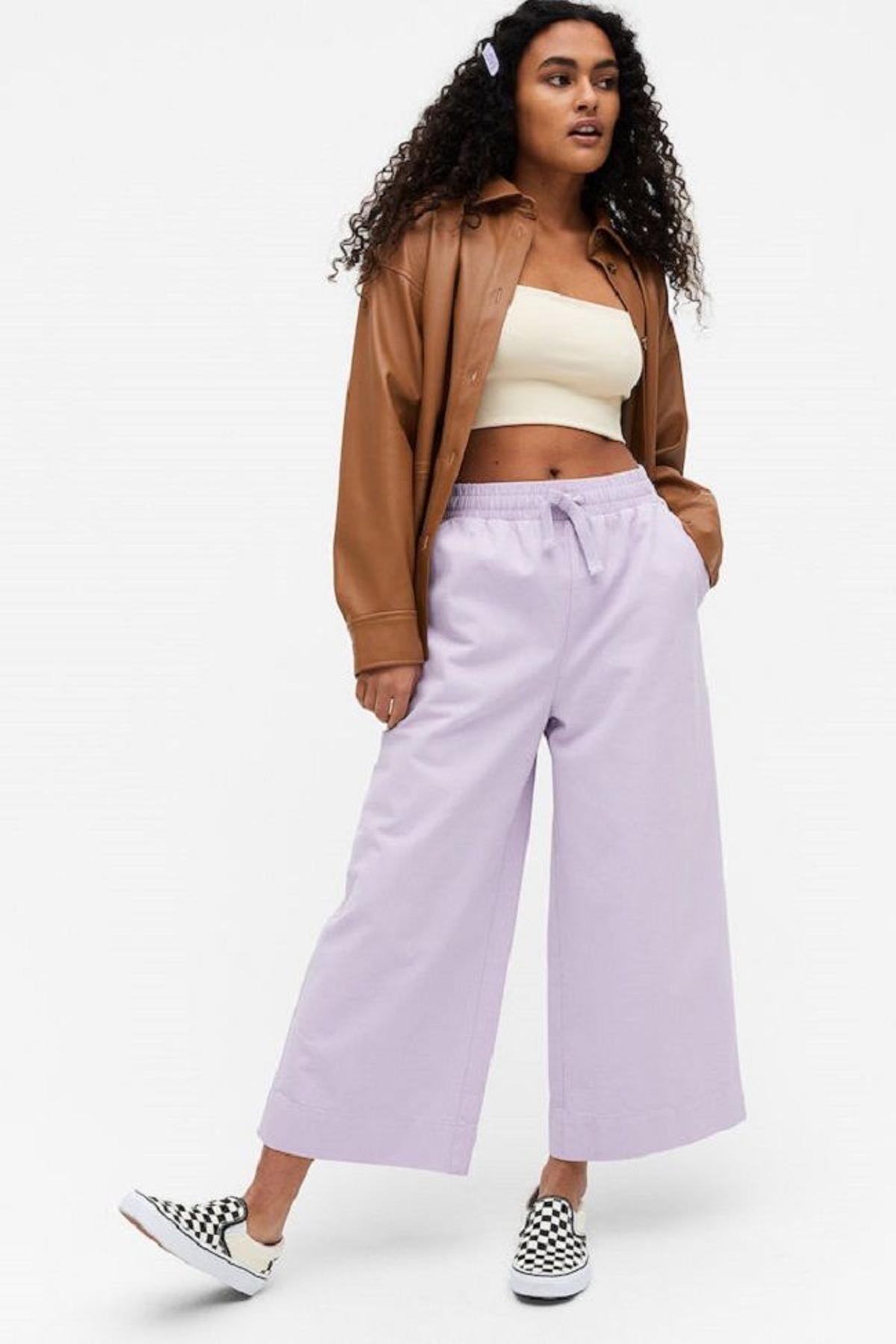Pantalón XL lila de Monki