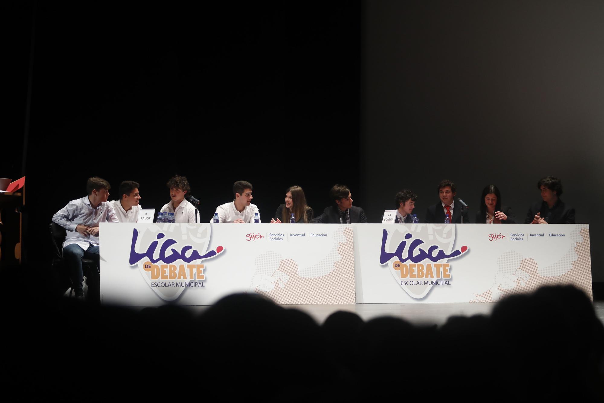 En imágenes: Final de la Liga de Debate Escolar de Gijón