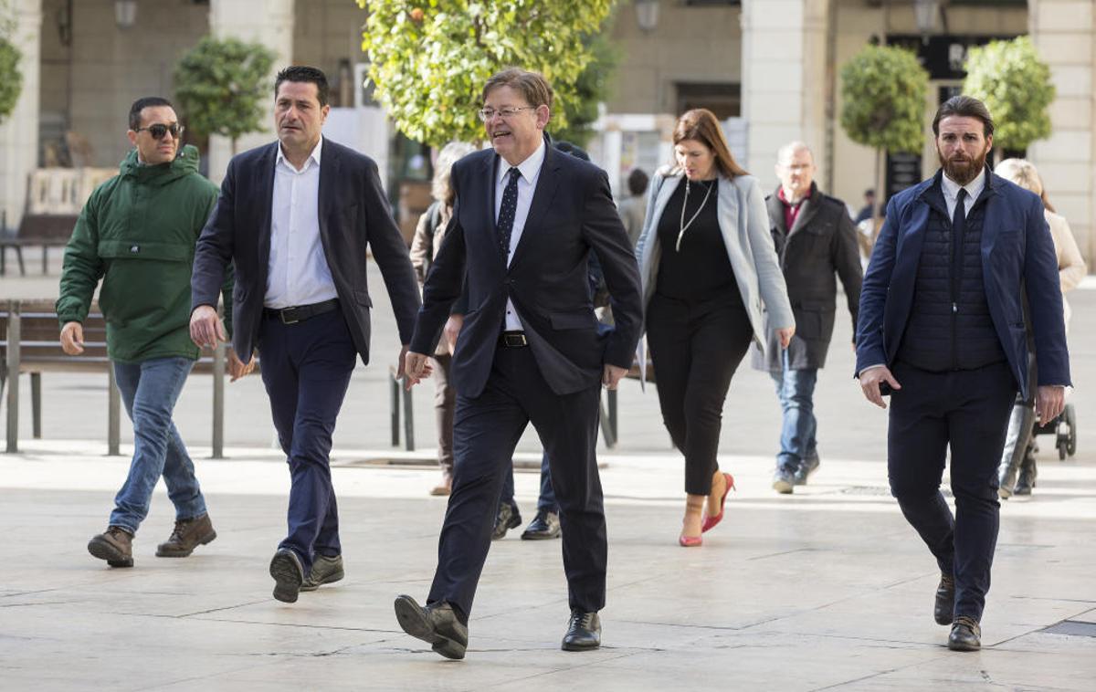 Recepción de Luis Barcala a Ximo Puig