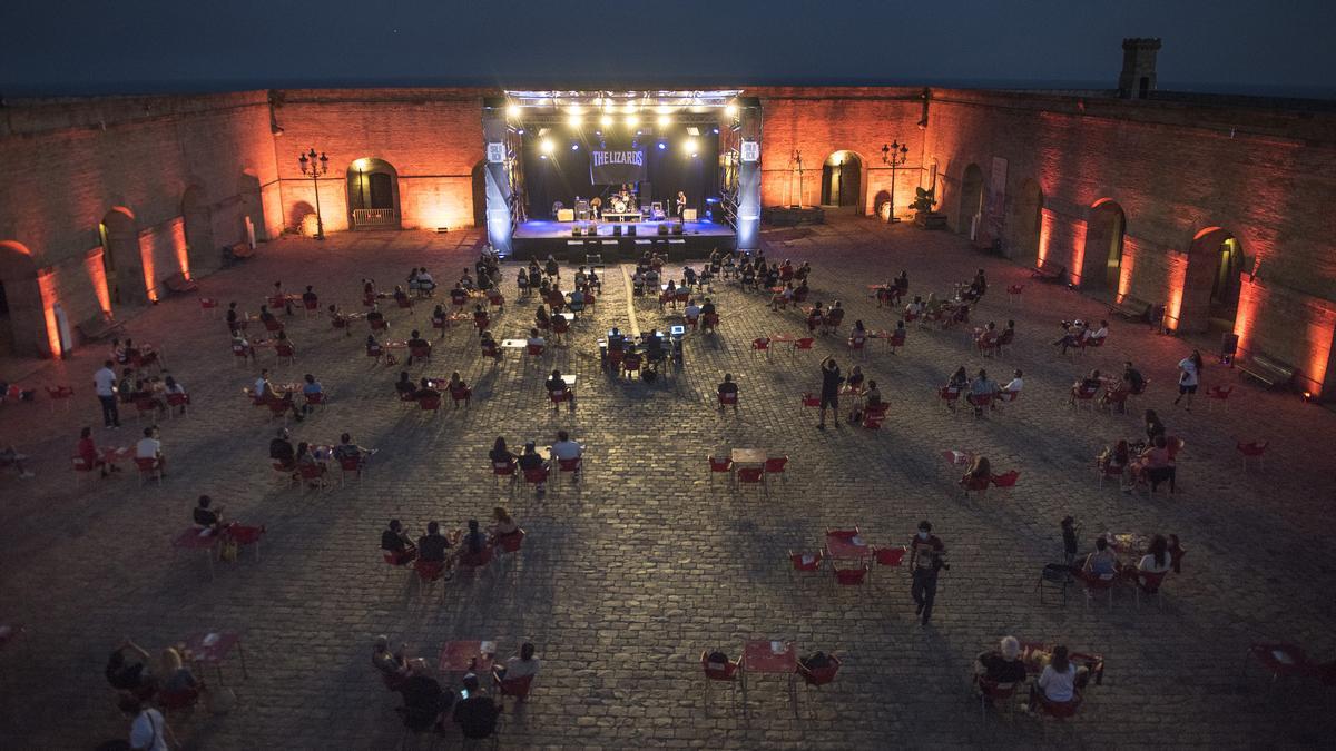 Un concierto del festival Sala Barcelona, el pasado agosto, en el patio de armas del castillo de Montjuïc.