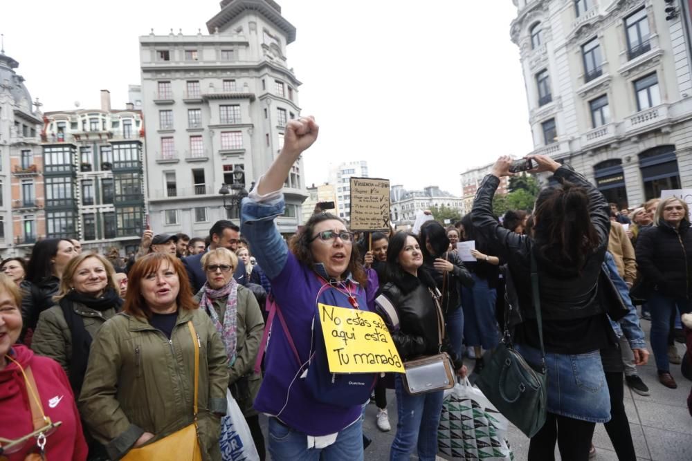 Concentración contra la sentencia a La Manada en Oviedo