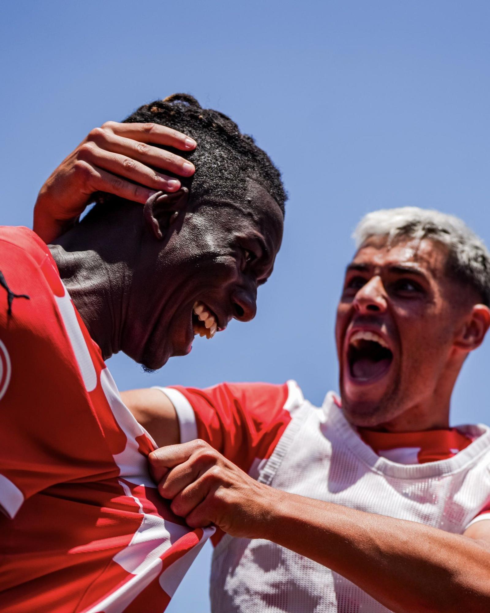 Dawda celebrating a goal