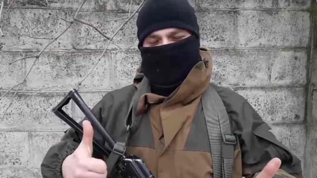 Uno de los combatientes ucranianos