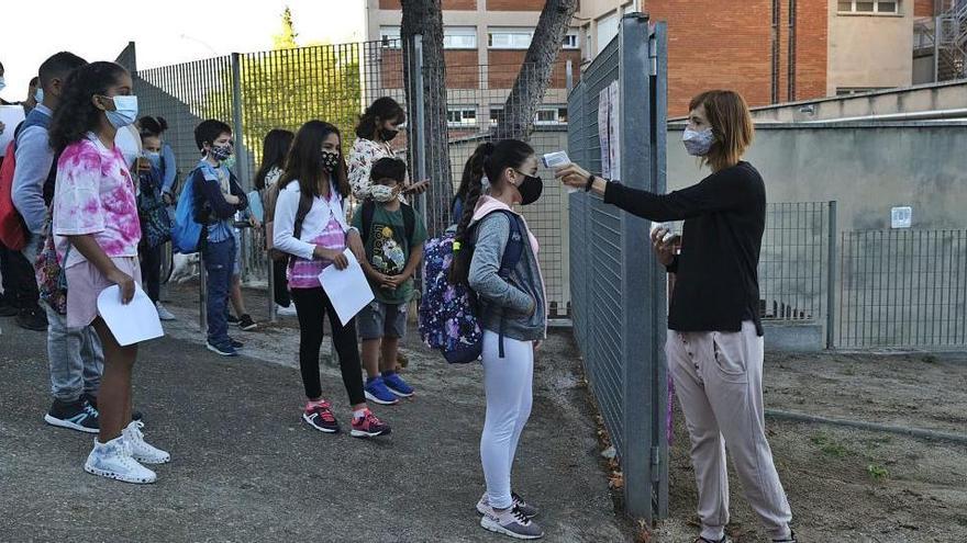 Primer dia de curs a l&#039;escola 
Sant Ignasi.  arxiu/Alex guerrero