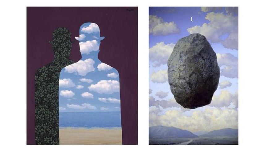 Dos obras del surrealista Magritte.