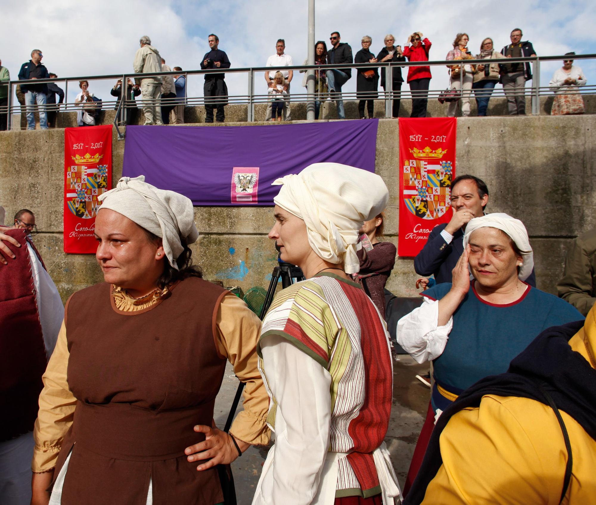 El desembarco de Carlos V en Tazones, así es la gran recreación histórica de Villaviciosa