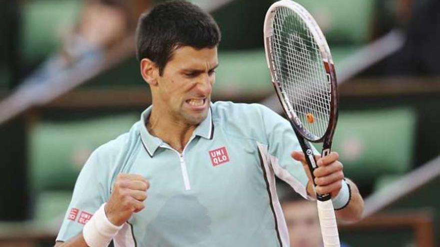 Djokovic supera la primera ronda en Roland Garros.