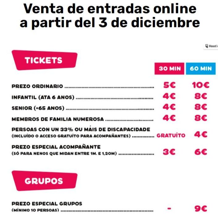 Precio de las entradas del "Big Jump Park" de la Navidad en Vigo 2021.