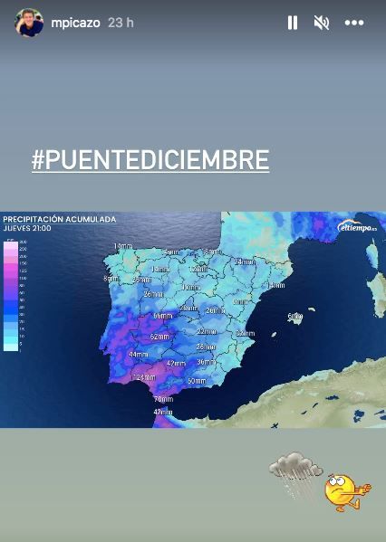 La previsiones meteorológicas de Mario Picazo para el puente de diciembre.