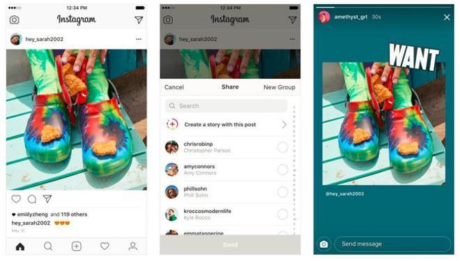 Convertir 'feeds' en 'stories' en Instagram