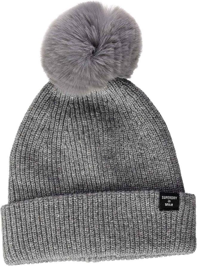 Gorro gris Superdry Heritage Ribbed Beanie a la venta en Amazon. (Precio: 21,91 euros)