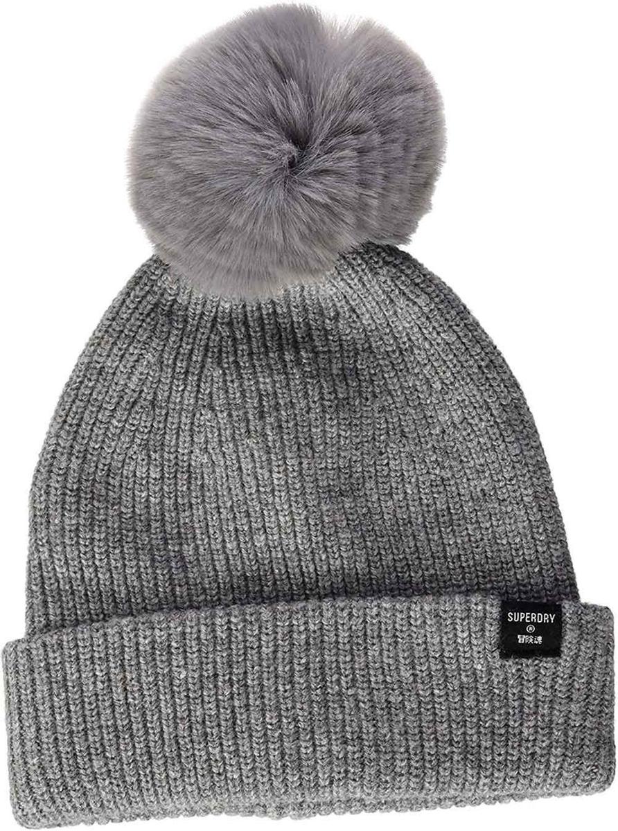 Gorro gris Superdry Heritage Ribbed Beanie a la venta en Amazon. (Precio: 21,91 euros)