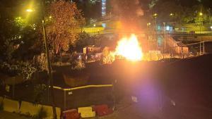 Incendio de una barraca en Vallcarca la madrugada del 7 de mayo de 2025