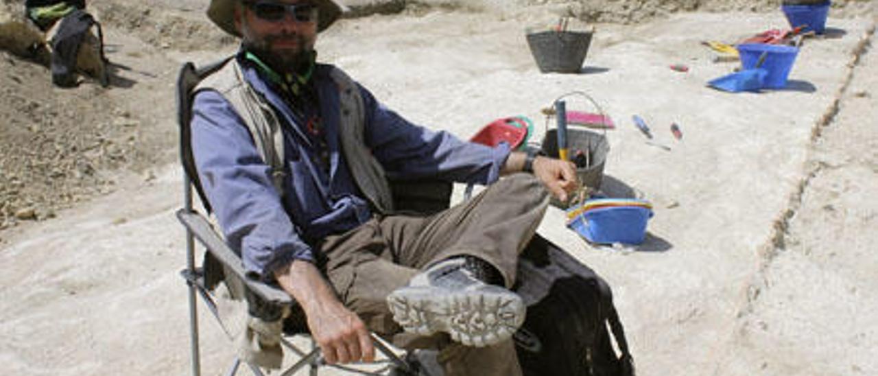 Manuel Domínguez-Rodrigo, en la Garganta de Olduvai, en Tanzania.