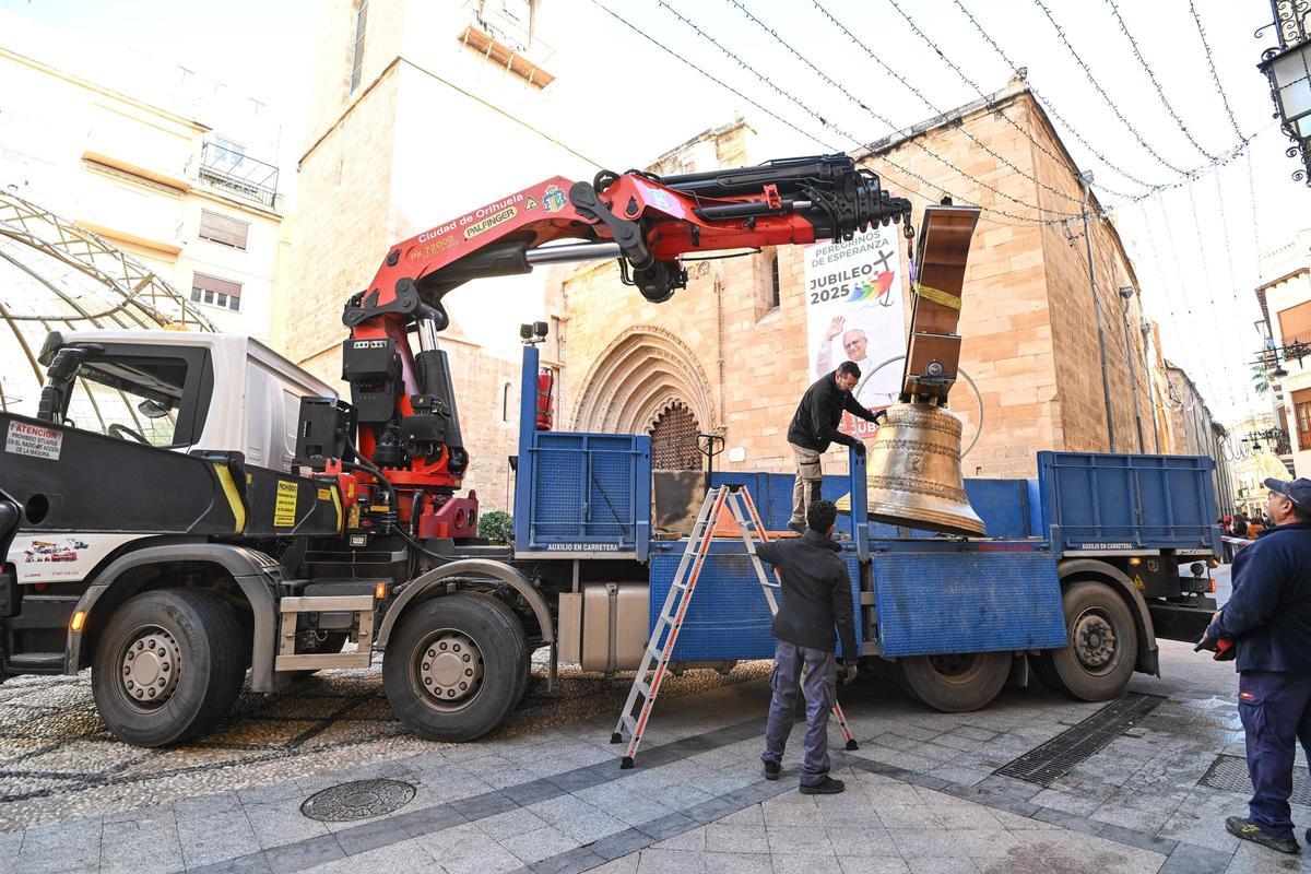 Así han quedado las campanas de la Catedral de Orihuela tras su restauración