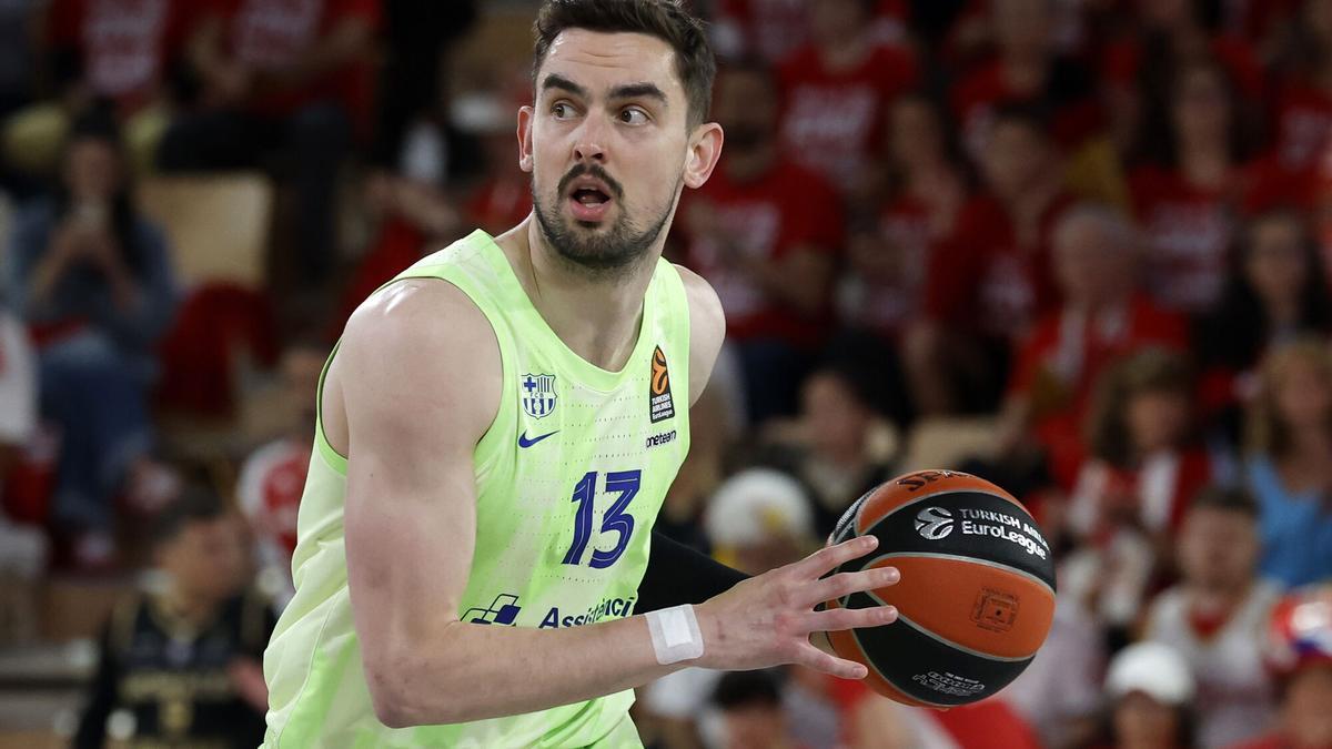 Tomas Satoransky, durante el partido de Mónaco.