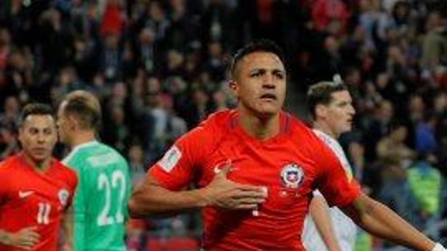 Alexis va anotar el gol xilè