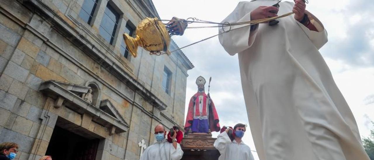 Procesión de San Cibrán de Vilanova celebrada el pasado año.