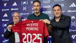 Vicente Moreno: "Dirigir a Osasuna es una oportunidad única y nos vamos a dejar la vida"