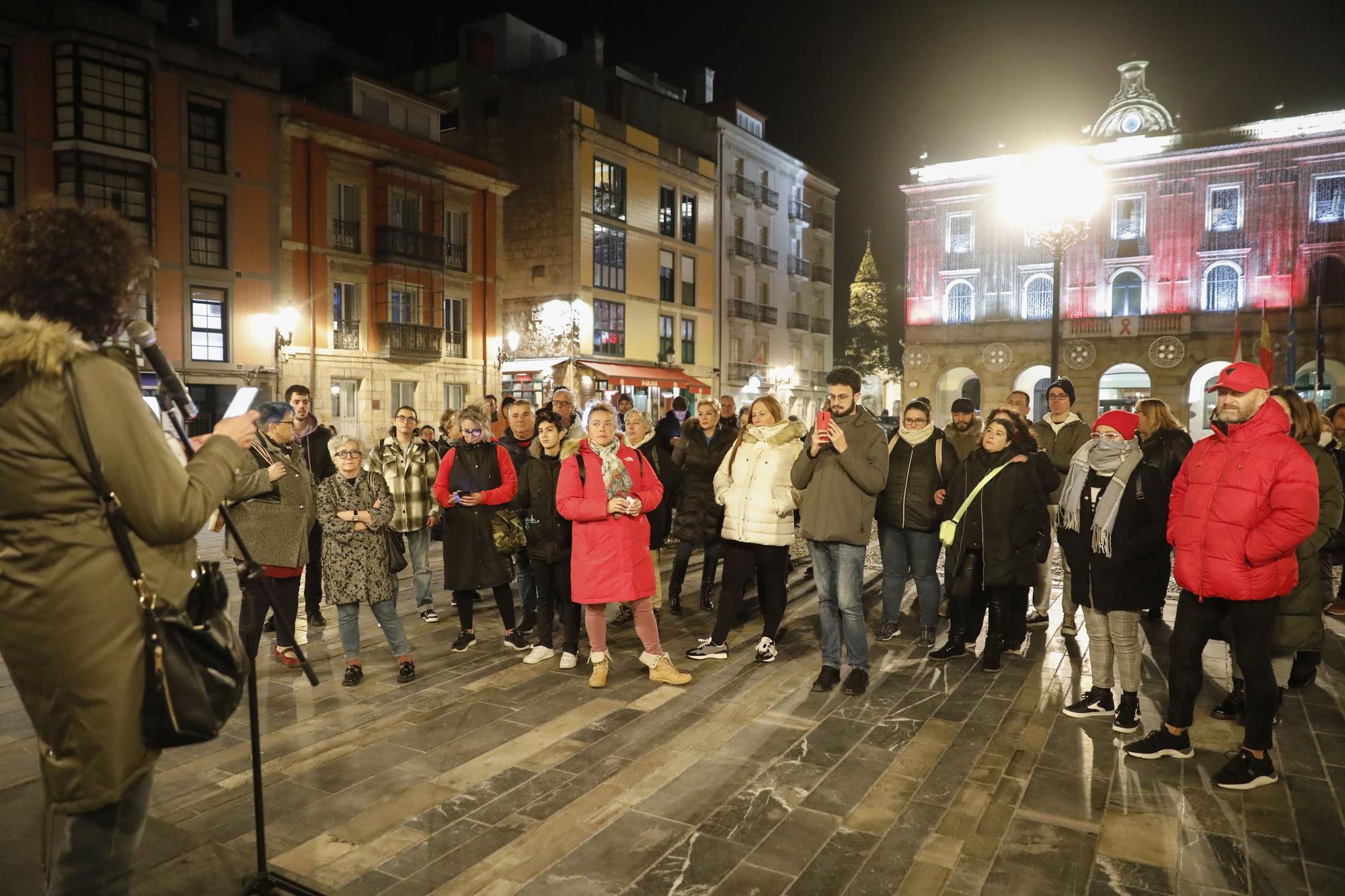 Cadena humana por el Día Mundial de Acción frente al VIH y el SIDA