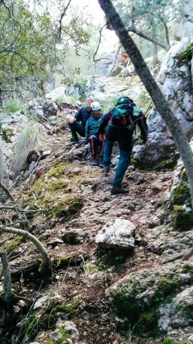 Rescatan al menor perdido en el Castell d'Alaró