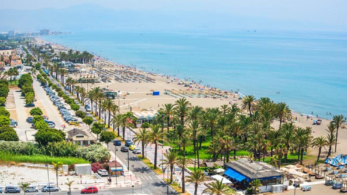 Playa de Los Álamos, en Torremolinos.