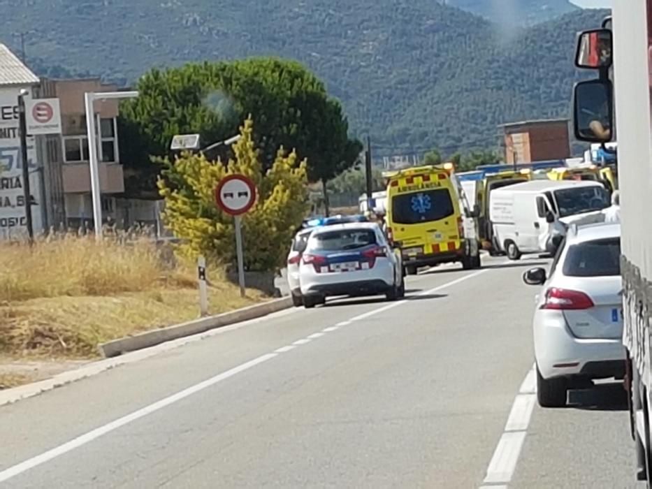 Tram de la C-55 a Castellgalí on un conductor begut va causar un mort a la carretera